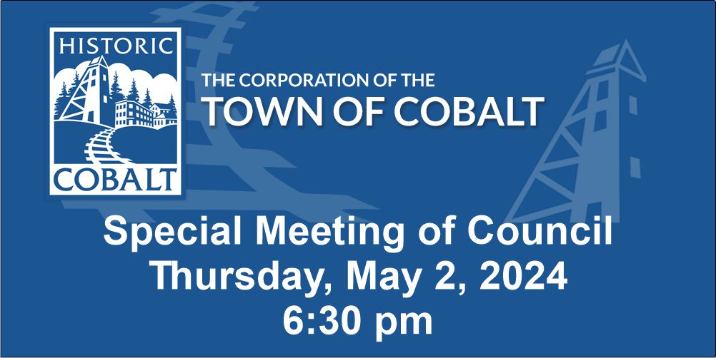 SPECIAL BUDGET MEETING COBALT COMMUNITY HALL May 2, 2024 at 6:30 p.m.