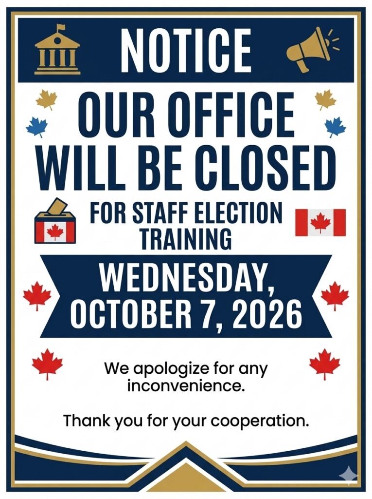 Office Closure - Election Training